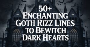 Read more about the article 50+ Enchanting Goth Rizz Lines to Bewitch Dark Hearts