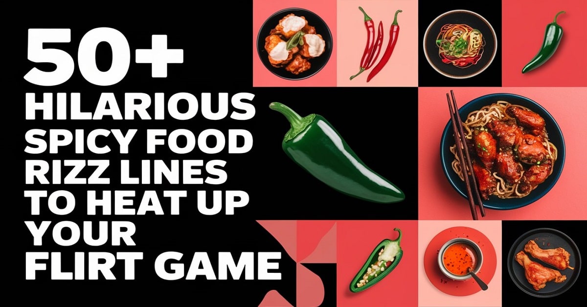 You are currently viewing 50+ Hilarious Spicy Food Rizz Lines to Heat Up Your Flirt Game